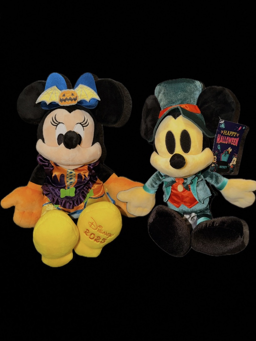 Disney Store 2023 Halloween 15" Mickey Minnie Mouse Set Halloween nights